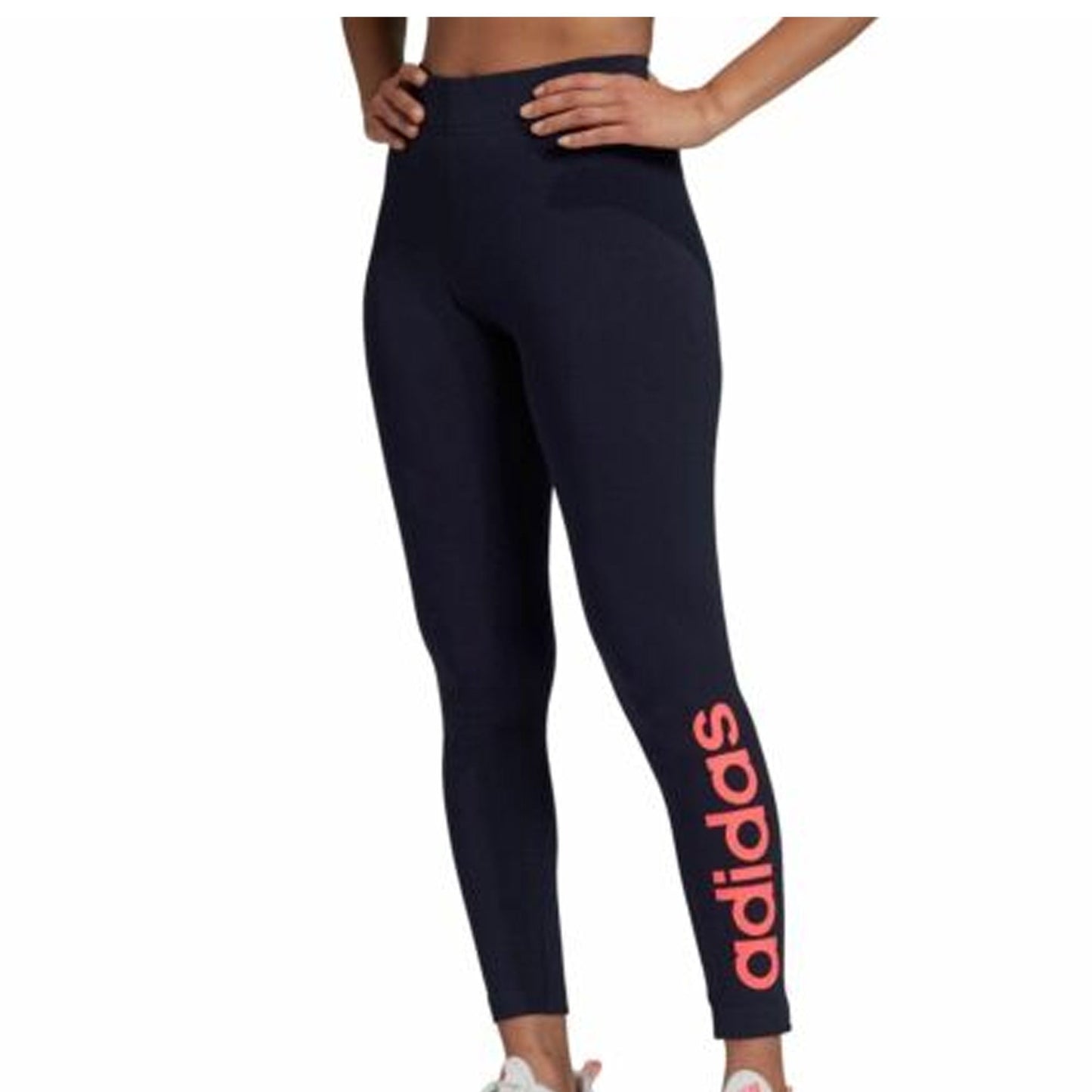 adidas Women's Full Length Fabric Mix Tights Legend Ink/Pink