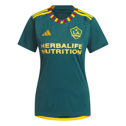 adidas Women's LA Galaxy 2023/24 Away Jersey Green/Gold