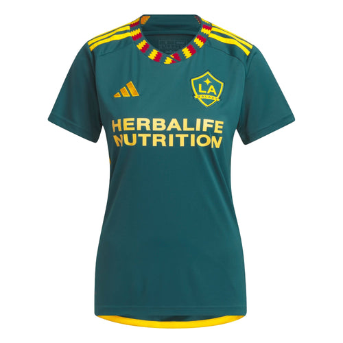 adidas Women's LA Galaxy 2023/24 Away Jersey Green/Gold