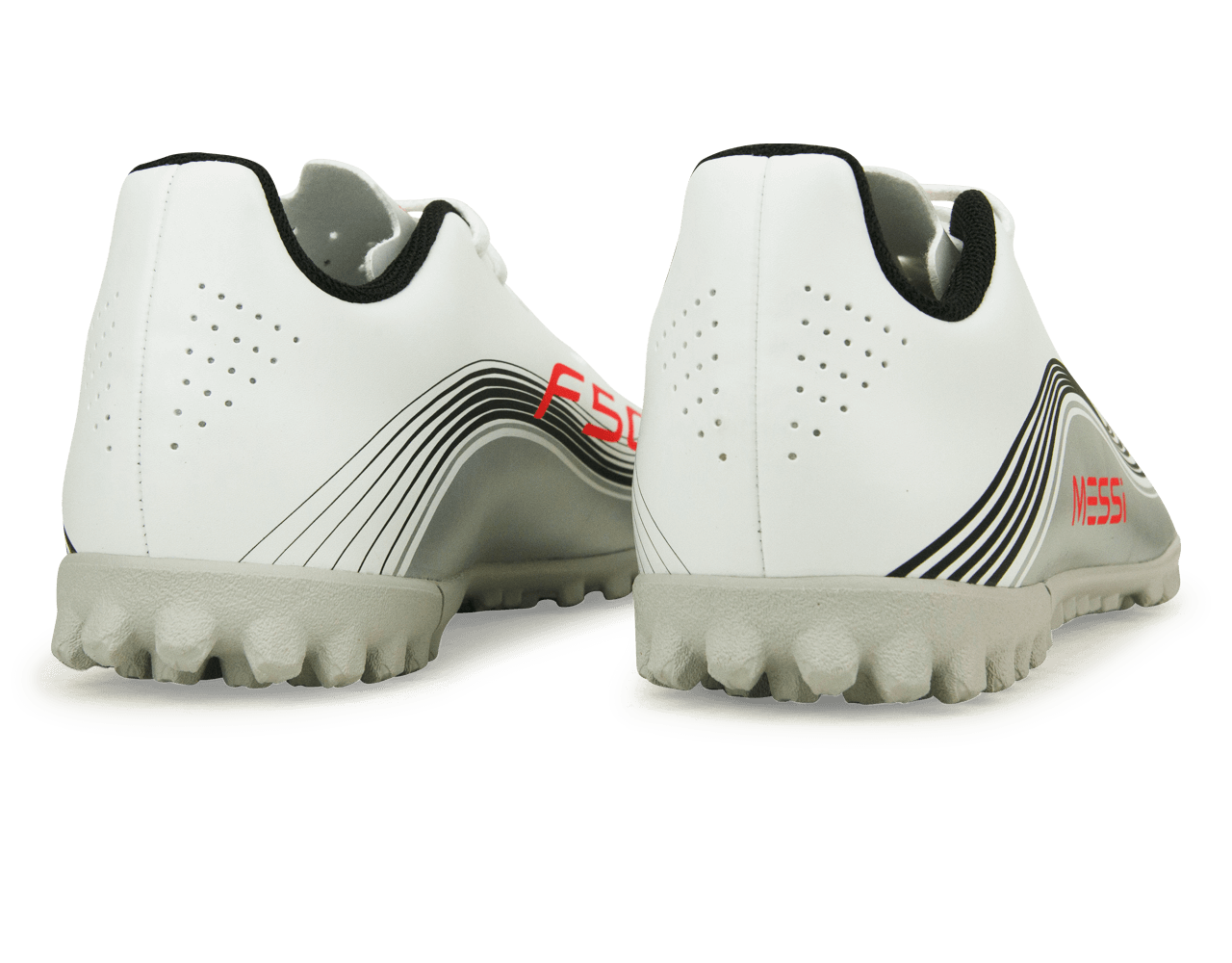 adidas Kids F50 Club Messi TF White/Red/Silver