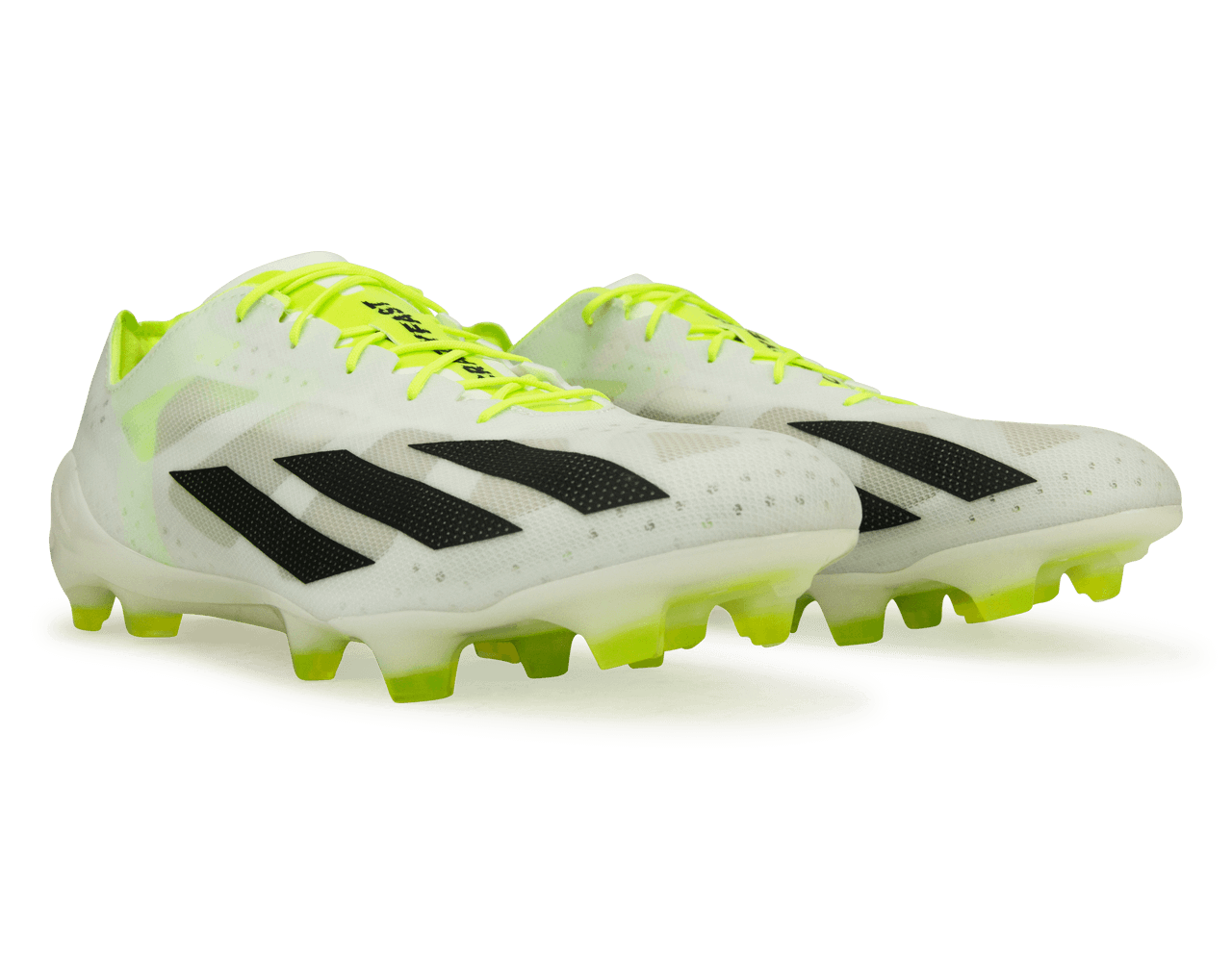 adidas Men's X Crazyfast+ FG White/Black/Lemon