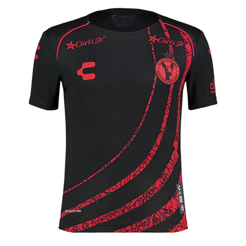 Charly Kids Xolos De Tijuana 2024/25 Authentic Home Jersey Black/Red