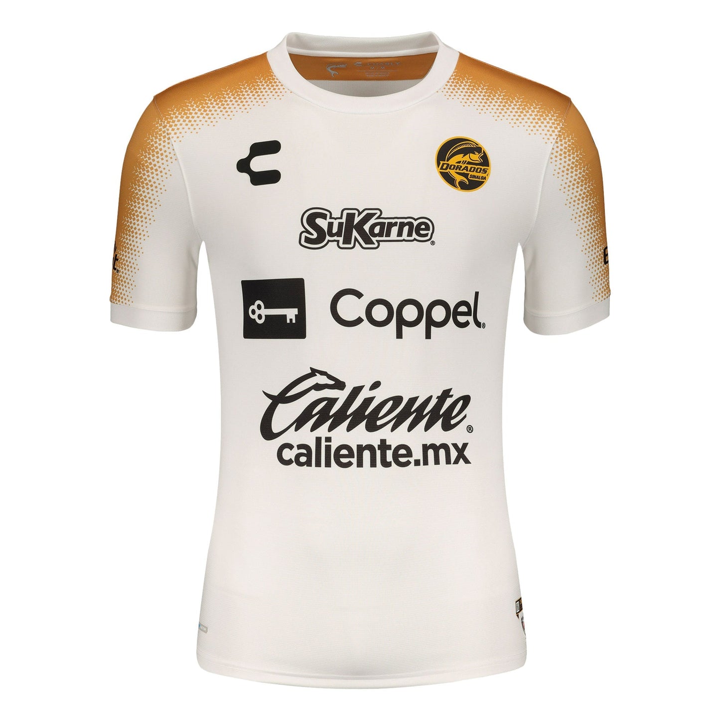 Charly Men's Dorados de Sinaloa 2021/22 Authentic Home Jersey White/Gold