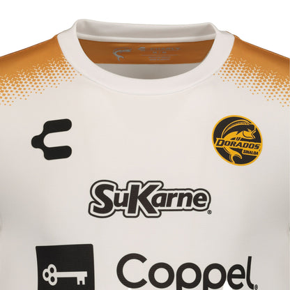 Charly Men's Dorados de Sinaloa 2021/22 Authentic Home Jersey White/Gold