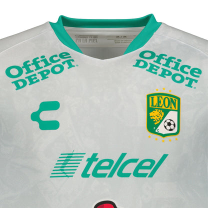 Charly Men's León 2021/22 Authentic Away Jersey Grey/Green