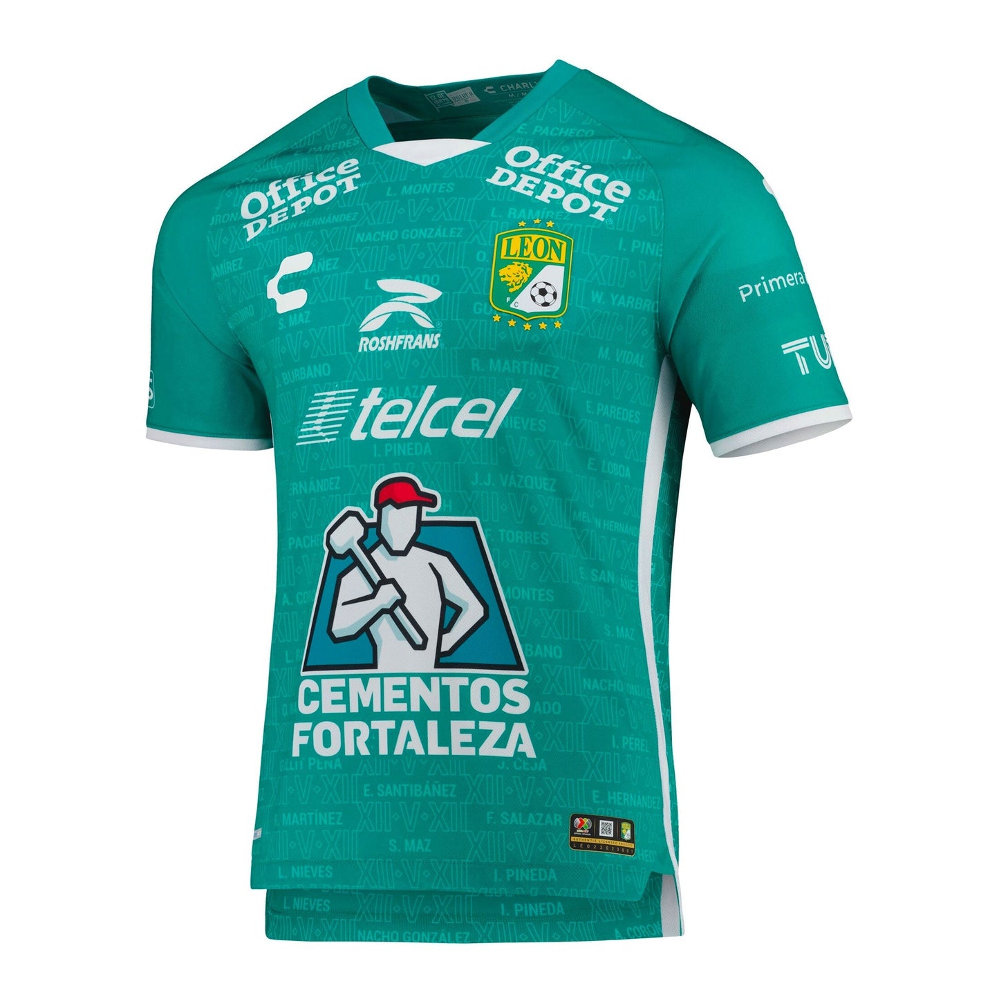 Charly Men's León 2022/23 Authentic Home Jersey Green/White