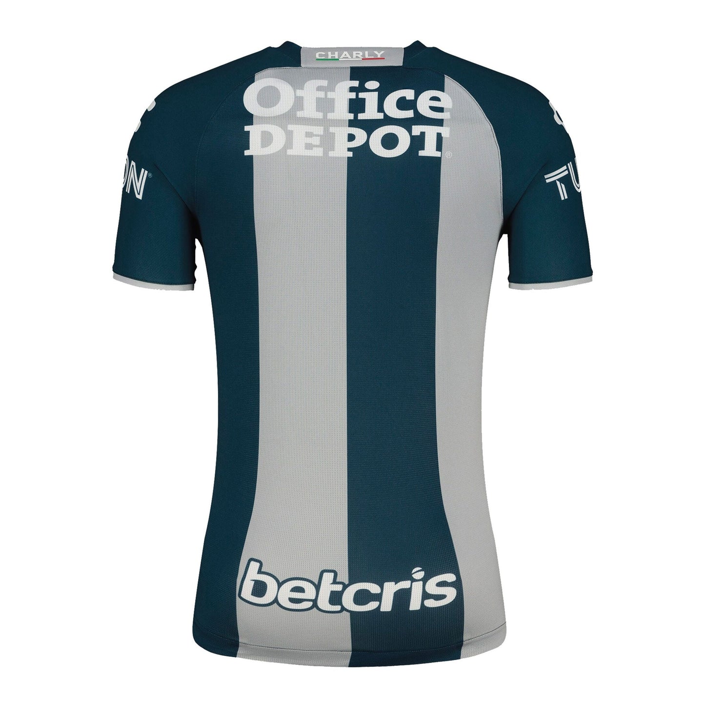Charly Men's Pachuca 2022/23 Authentic Home Jersey Grey/Silver