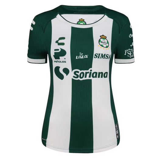 Charly Women's Santos Laguna 2024/25 Authentic Home Jersey White/Green