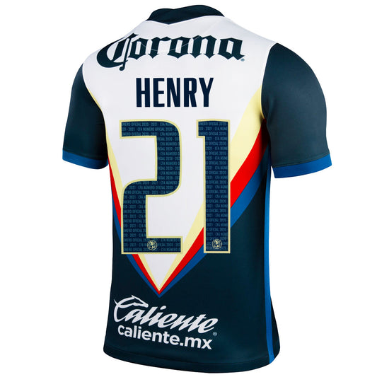 2020/21 Club America Henry #21 Away Official Nameset