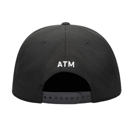 Fan Ink Atletico Madrid Snapback Hat Black/Silver