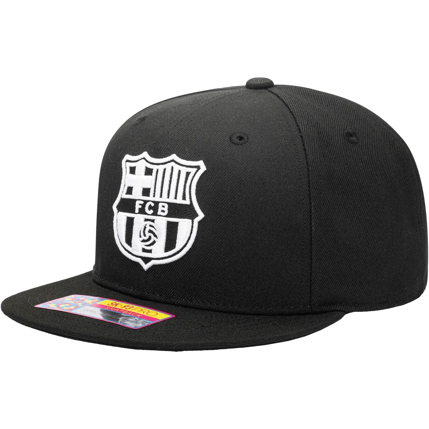Fan Ink FC Barcelona Hit Snapback Hat Black/White