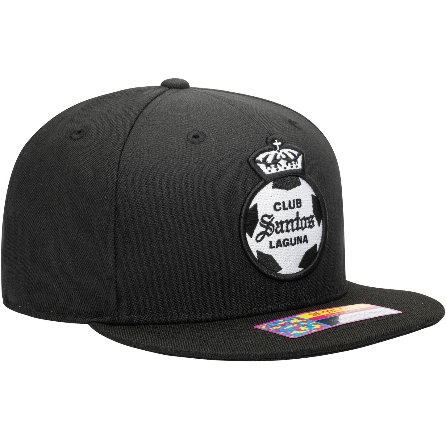 Fan Ink Santos Laguna Hit Snapback Hat Black/White