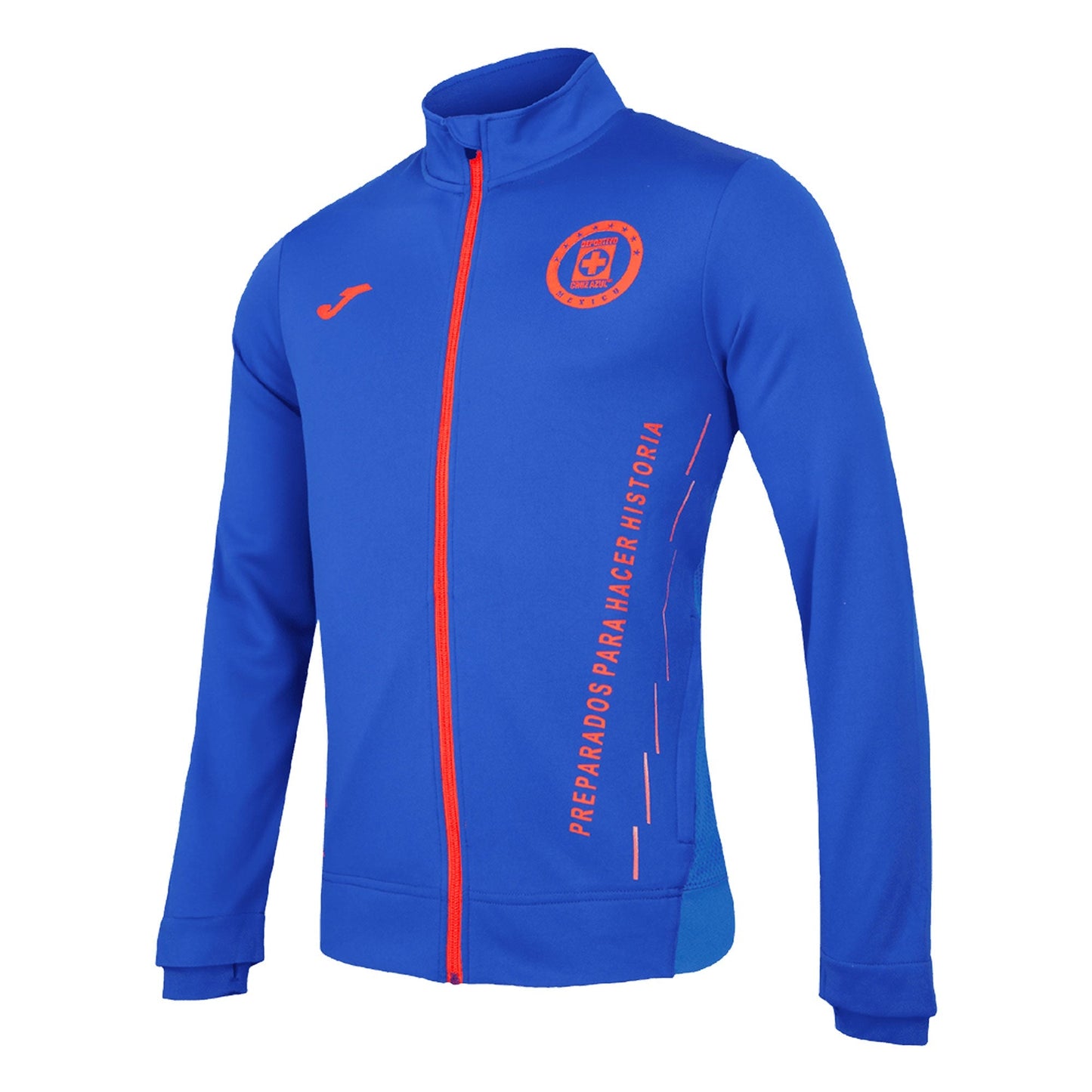Joma Men's Cruz Azul 2021/22 Full Zip Jacket Royal/Orange Red