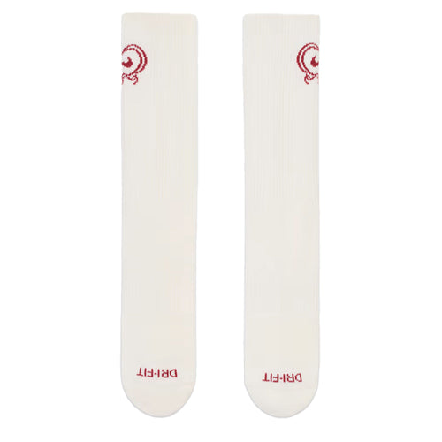 Nike Everyday Cushioned Crew Socks (1 Pair) Sail/TeamCrimson
