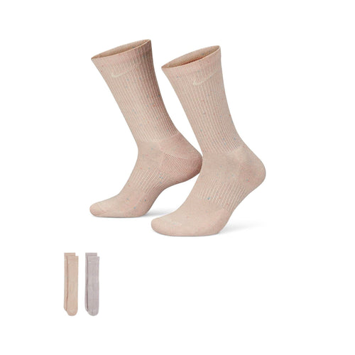Nike Everyday Plus Cushioned Training Crew (2 Pair) Socks Cream