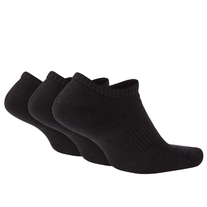 Nike Everyday Plus Cushioned No-Show (3 pair) Socks Black/White