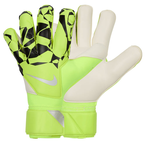 Nike Men's Grip 3 Goalkeeper Gloves Volt/Black/Metallic Silver