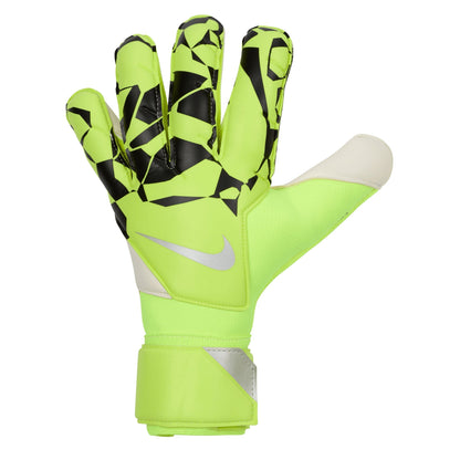 Nike Men's Grip 3 Goalkeeper Gloves Volt/Black/Metallic Silver