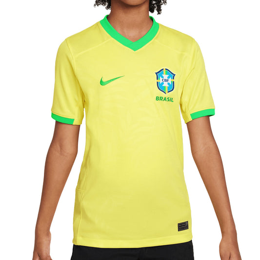 Nike Kids Brazil 2023/24 Home Jersey Yellow/Green