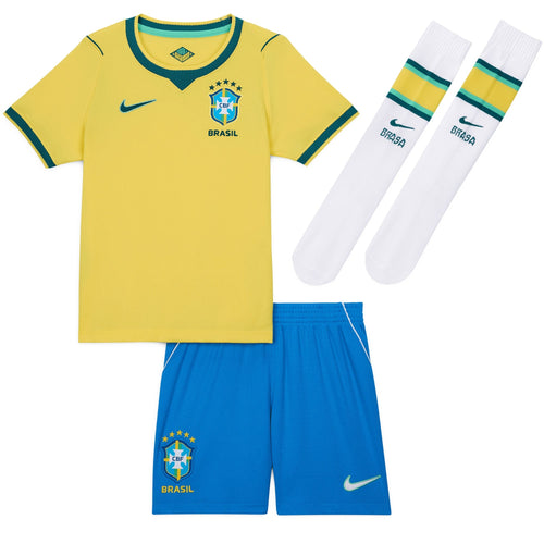 Nike Kid's Brazil World Cup 2026 Home Mini Kit Yellow