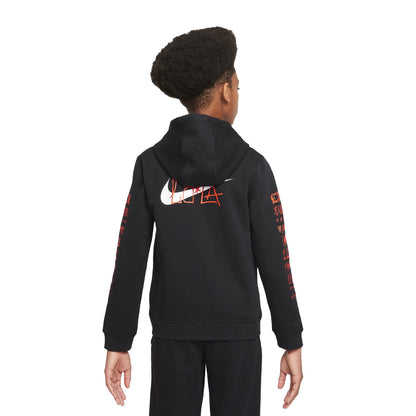 Nike Kids Club America 2021/22 Full Zip Hoodie Black/White