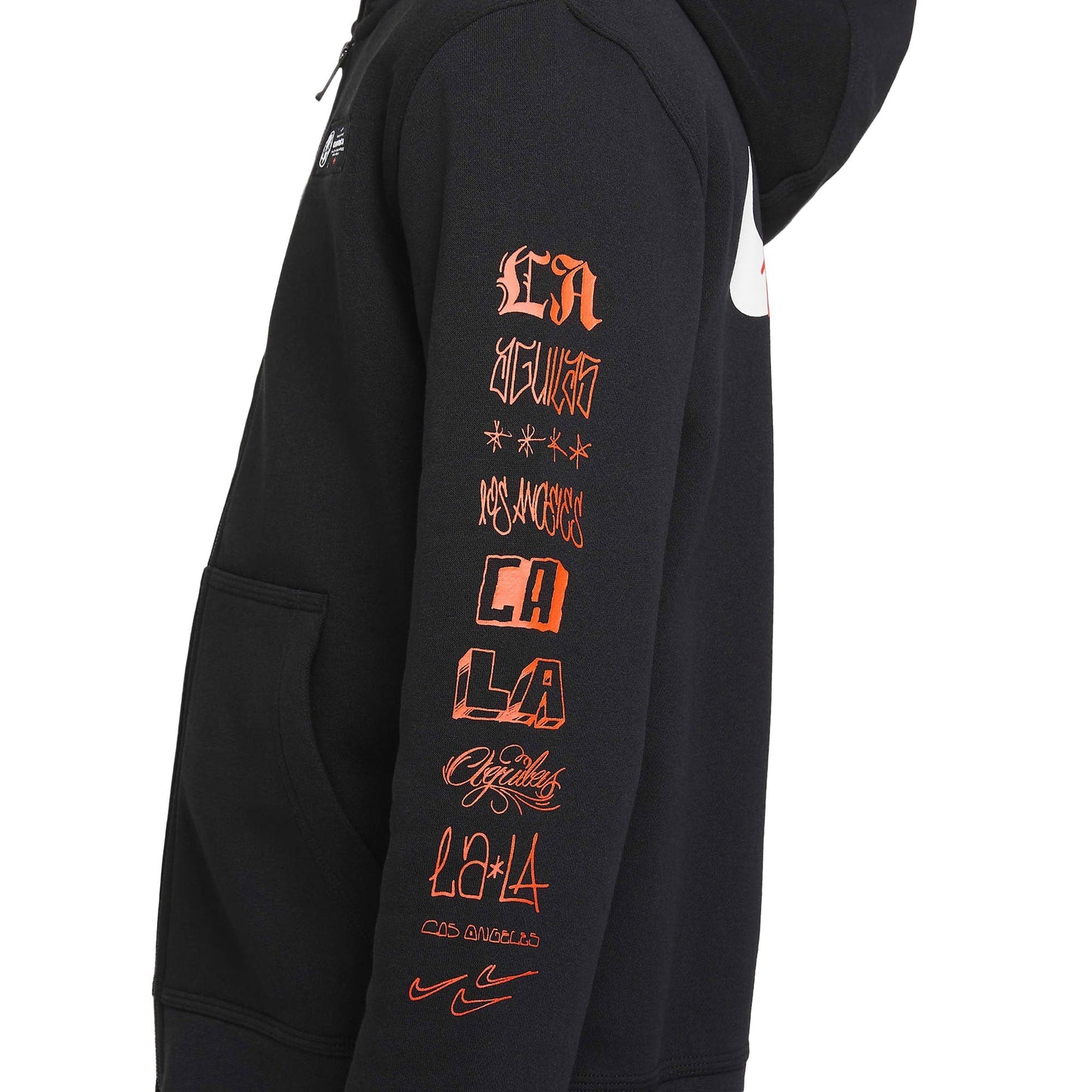 Nike Kids Club America 2021/22 Full Zip Hoodie Black/White