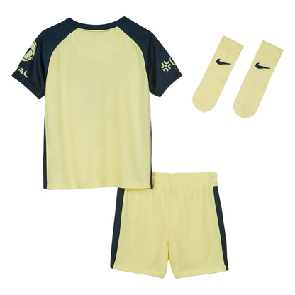 Nike Kids Club America 2021/22 Home Mini Kit Lemon Chiffon/Armory Navy