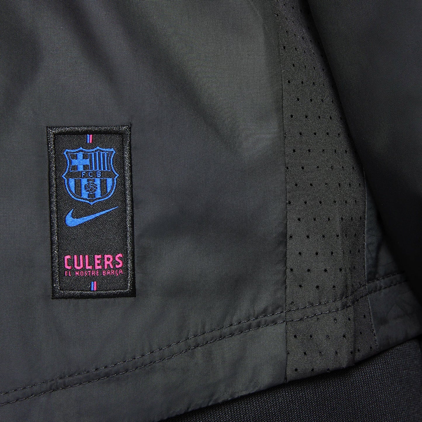 Nike Kids FC Barcelona 2021/22 Repel Academy AWF Jacket Black/Hyper Royal
