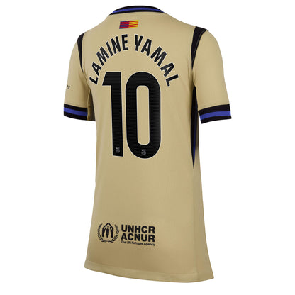 Nike Kids FC Barcelona 2025/26 Away Jersey w/ Lamine Yamal #10 Printing