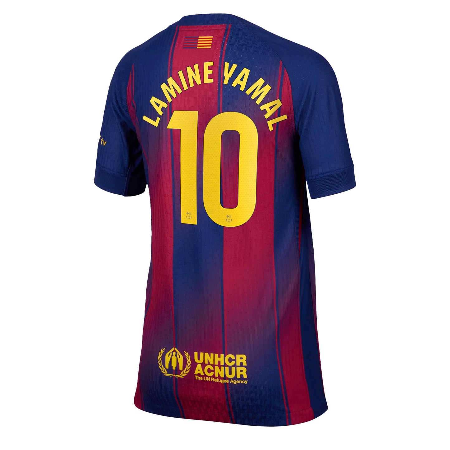 Nike Kids La Liga FC Barcelona 2025/26 Dri-FIT ADV Home Jersey w/ Lamine Yamal #10 Printing