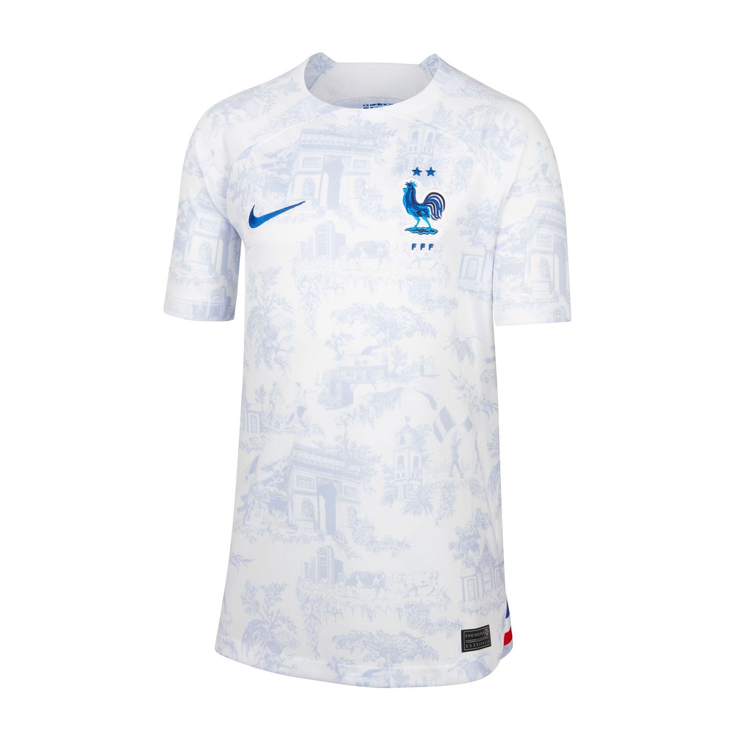 Nike Kids France 2022/23 Away Jersey White/Game Royal