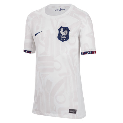 Nike Kids France 2023/24 Away Jersey White/Venice