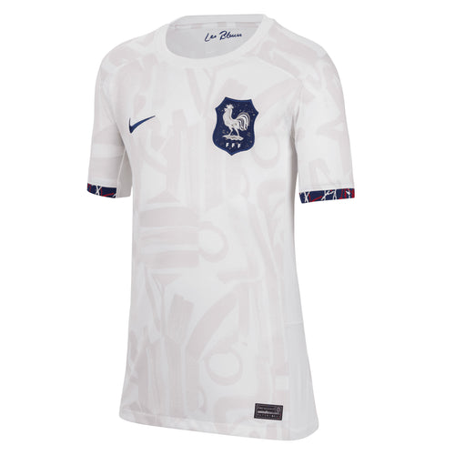 Nike Kids France 2023/24 Away Jersey White/Venice