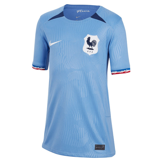 Nike Kids France 2023/24 Home Jersey Polar/Blue