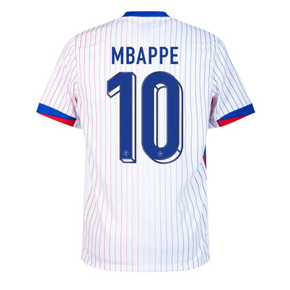 Nike Kids France 2024/25 Away Jersey w/ Mbappe #10 Printing