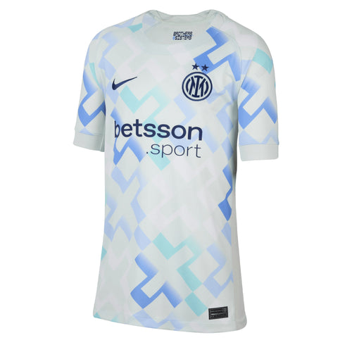 Nike Kids Inter Milan 2025/26 Away Jersey Ghost Aqua/White/Blue Void