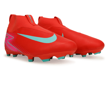 Nike Kids Zoom Mercurial Superfly 10 Academy FG/MG Ember Glow/Aurora Green