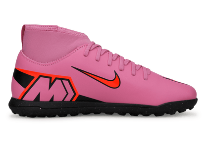 Nike Kids Zoom Mercurial Superfly 10 Club TF Magic Flamingo/Black