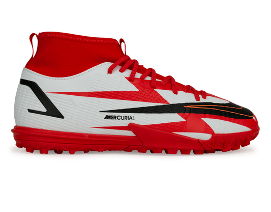 Nike Kids Mercurial Superfly 8 Academy CR7 TF Chile Red/White