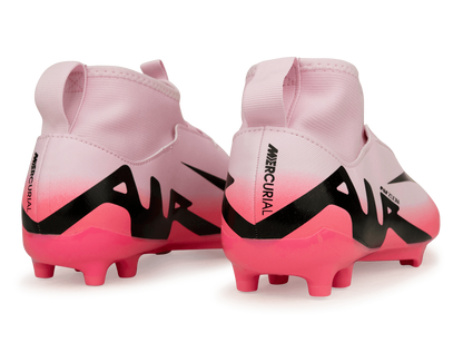 Nike Kids Zoom Mercurial Superfly 9 Academy FG/MG Pink Foam/Black