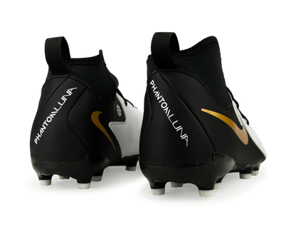 Nike Kids Phantom Luna II Academy FG White/Black/Gold
