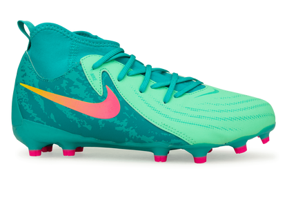 Nike Kids Phantom Luna II Academy LV8 FG/MG Green Glow/Black