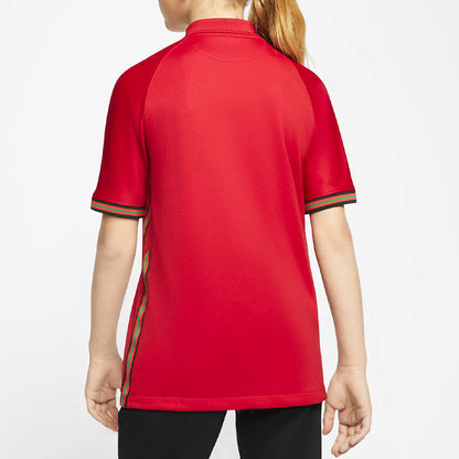 Nike Kids Portugal 20/21 Home Jersey Gym Red/MetallicGold