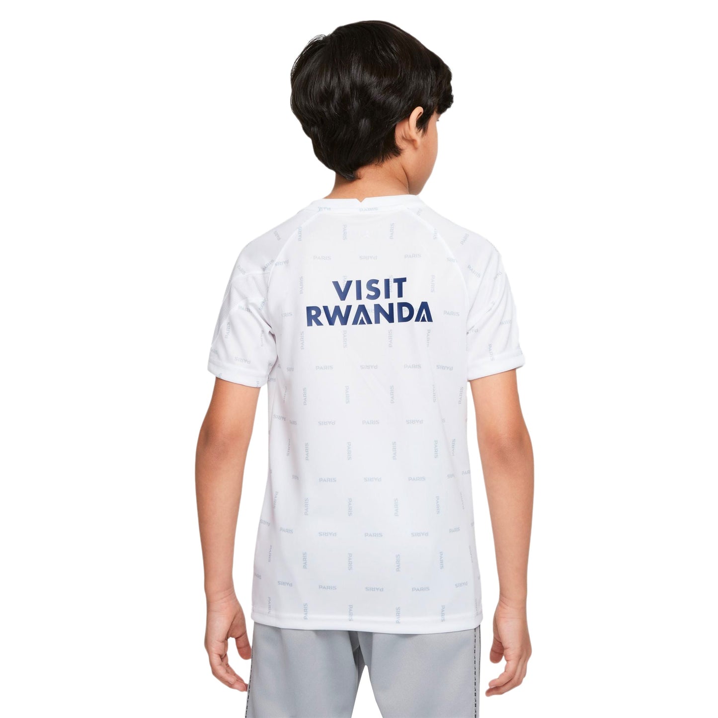 Nike Kids PSG Fourth Pre-Match Training Jersey 2022 Grey/Navy