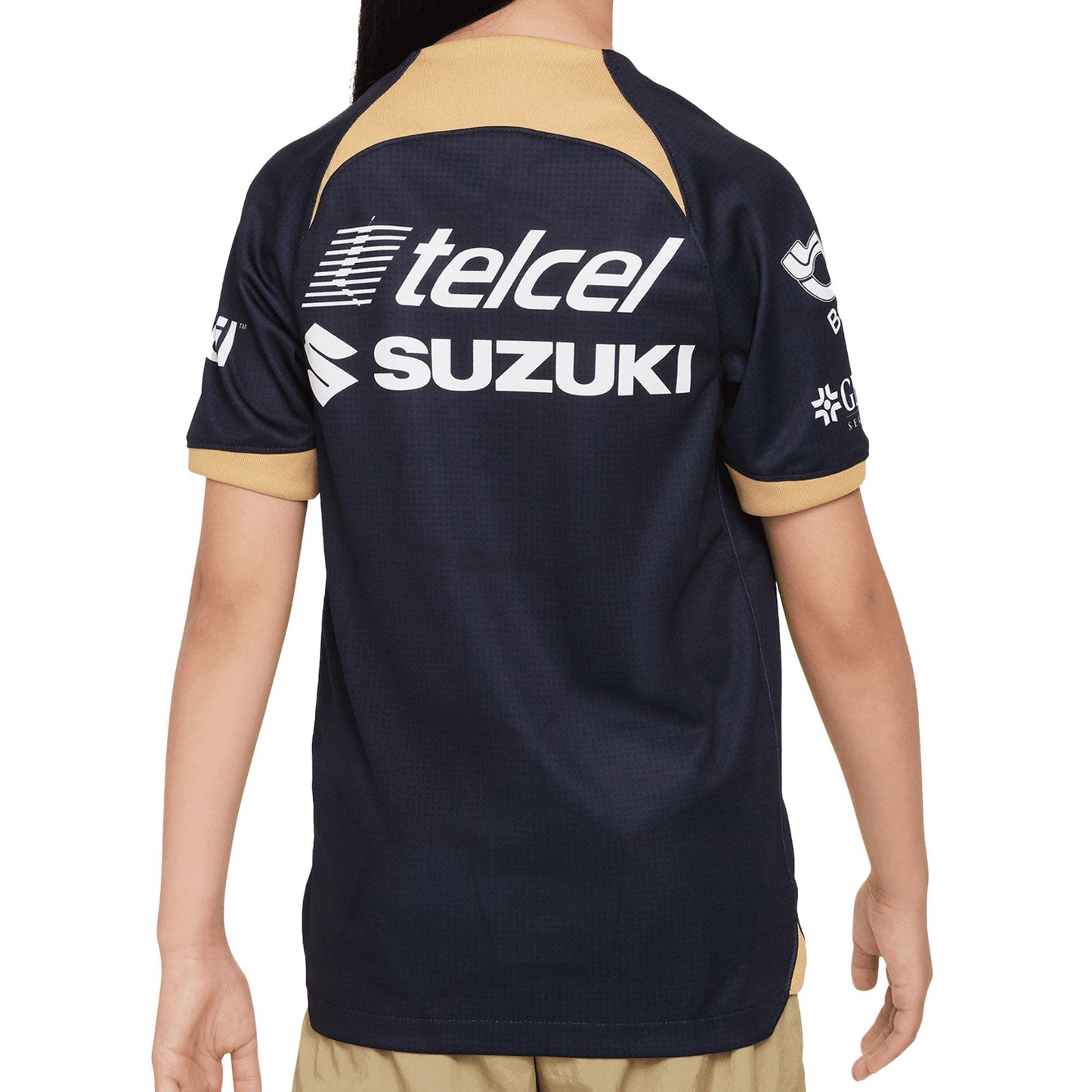 Nike Kids Pumas UNAM 2023/24 Away Jersey Navy/Gold