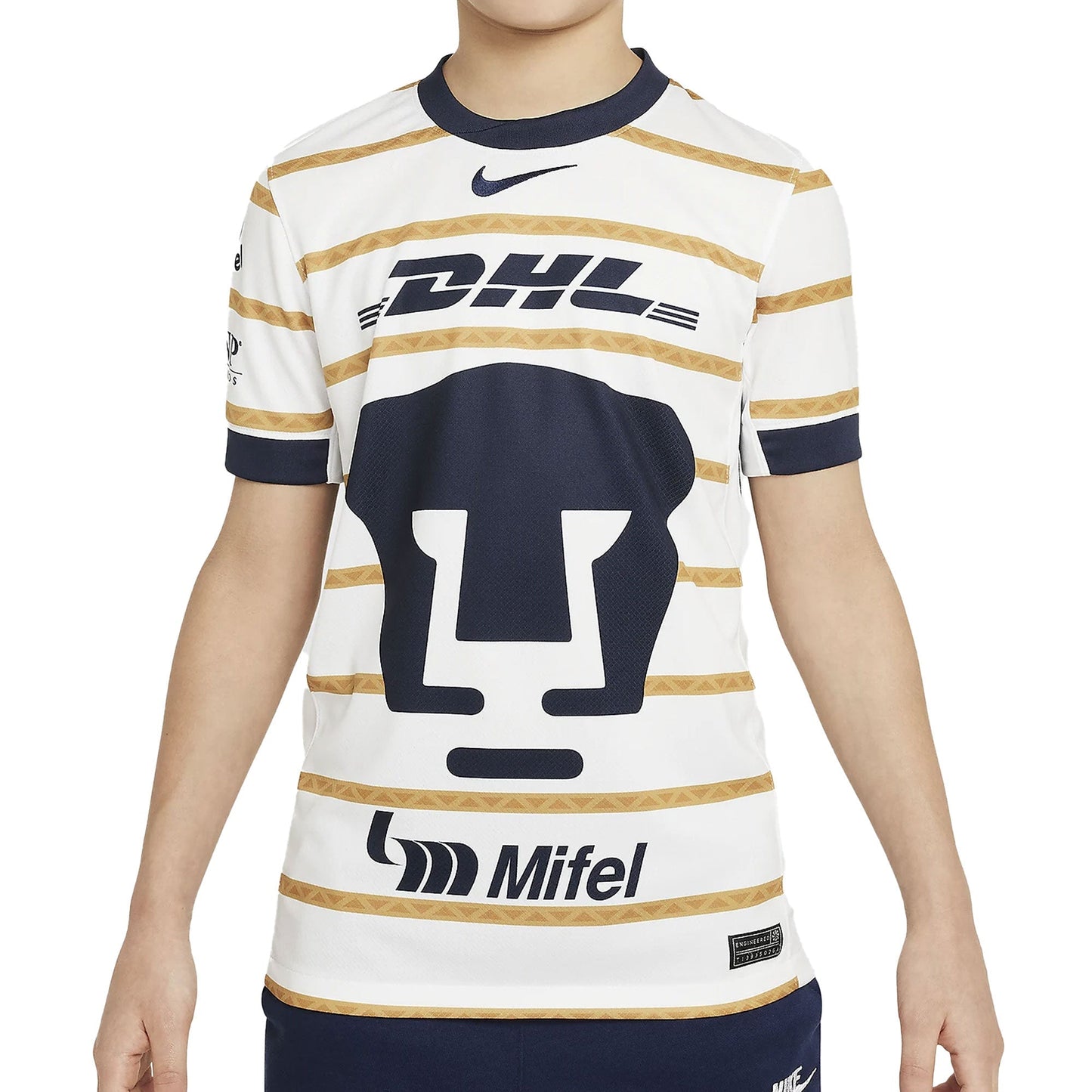 Nike Kids Pumas UNAM 2024/25 Home Jersey White/Gold/Navy