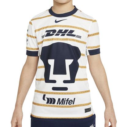 Nike Kids Pumas UNAM 2024/25 Home Jersey White/Gold/Navy