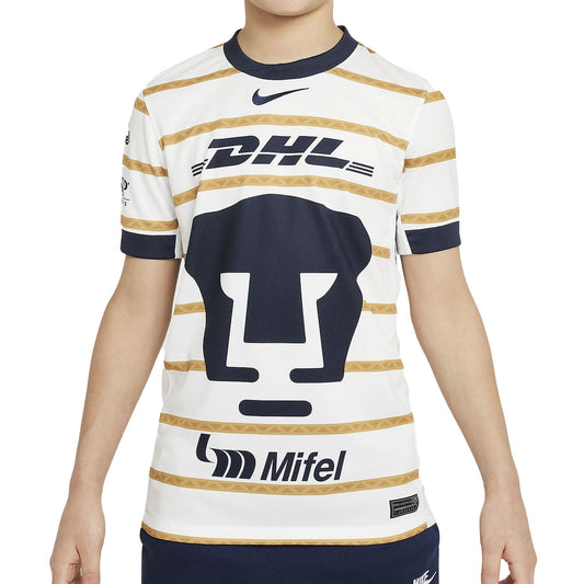 Nike Kids Pumas UNAM 2024/25 Home Jersey White/Gold/Navy