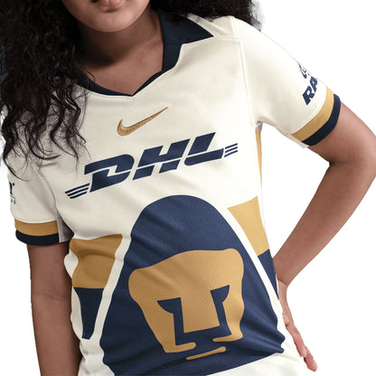 Nike Kids Pumas UNAM Home Jersey 2025/2026 Sail/Obsidian/ClubGold