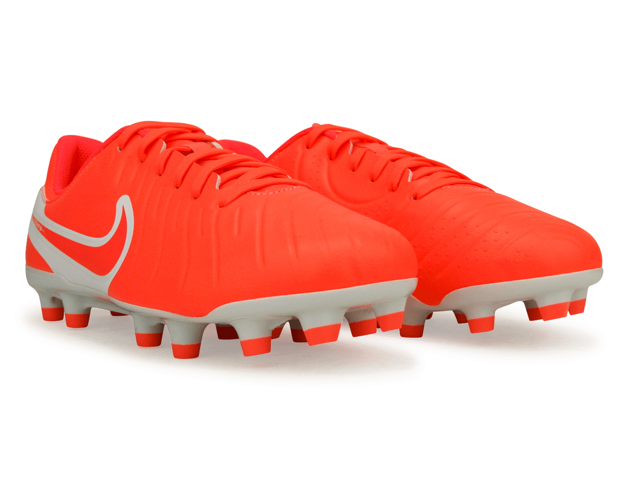 Nike Kids Tiempo Legend 10 Academy FG/MG Hot Lava/White